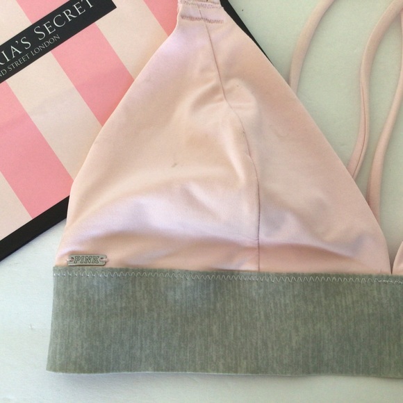 PINK VICTORIAS SECRET UNLINED BRALETTE SMALL NWT - Picture 4 of 9